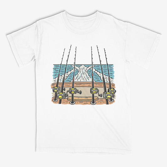 deep Sea fishing tee maritime gift Yellowstone national park tee fishing shirt for dad birthday hunting tee shirt outdoors shirt for men nature themed shirts hiking gift fishing dad tee boyfriend fishing shirt vintage lake retro summer camp tee comfort colors outdoor shirt camping tee