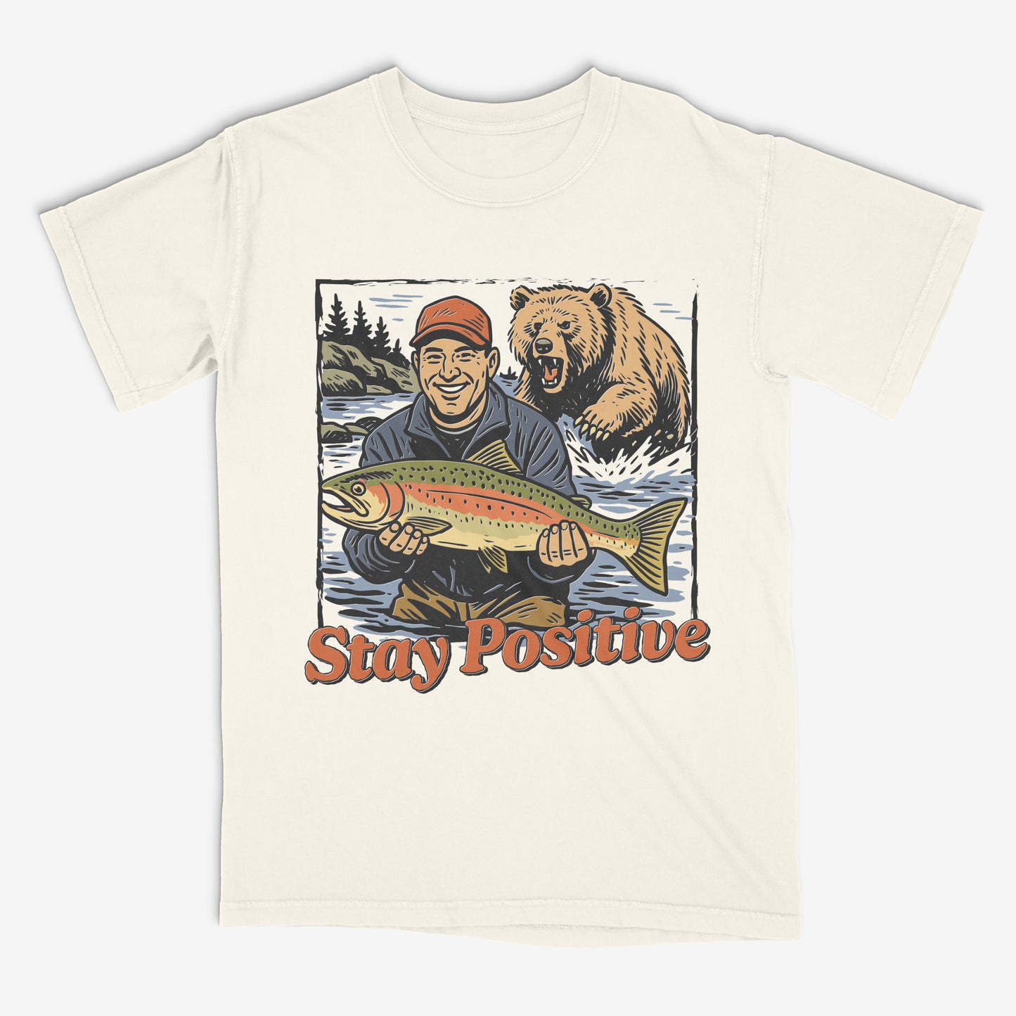 birthday gift for dad fishing deep Sea fishing tee maritime gift Yellowstone national park tee fishing shirt for dad birthday hunting tee shirt outdoors shirt for men nature themed shirts hiking gift fishing dad tee boyfriend fishing shirt vintage lake retro summer camp tee comfort colors outdoor shirt camping tee